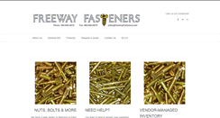 Desktop Screenshot of freewayfasteners.com